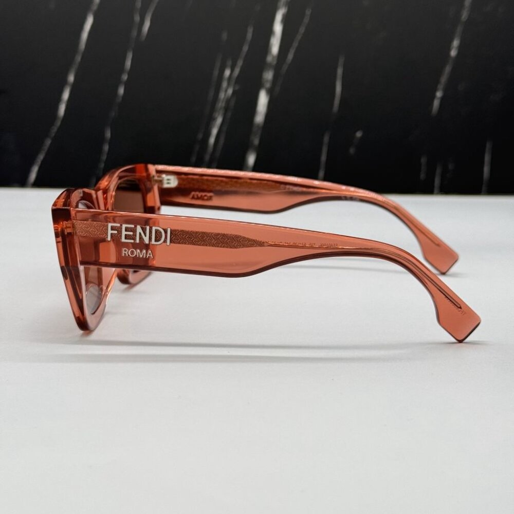 NEW FE40100I 72S FENDI SHINY PINK WOMEN FENDI SUNGLASSES - Picture 6 of 11